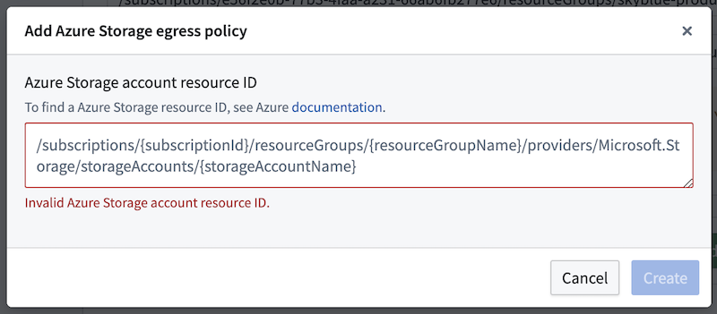 Azure Storage 계정 정책 추가