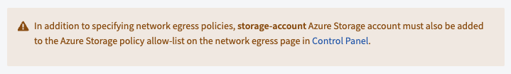 ABFS 소스의 Azure Storage policy 필요 안내