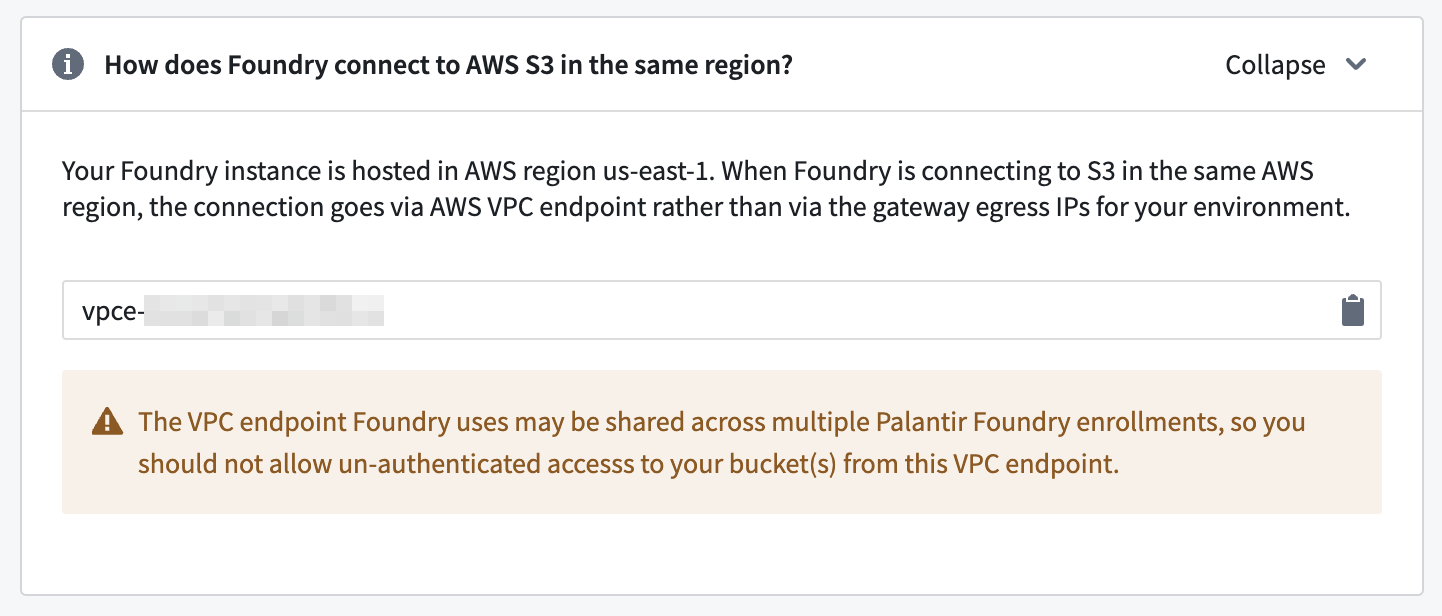 기존 S3 경로의 VPC endpoint