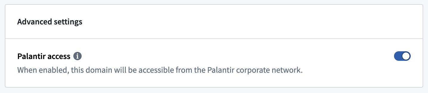 Palantir 회사 네트워크 접근 설정