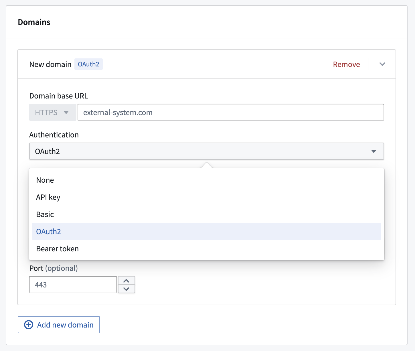 REST API 소스에 OAuth 애플리케이션 연결