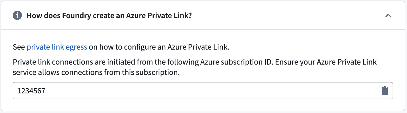 Palantir 플랫폼의 Azure subscription ID