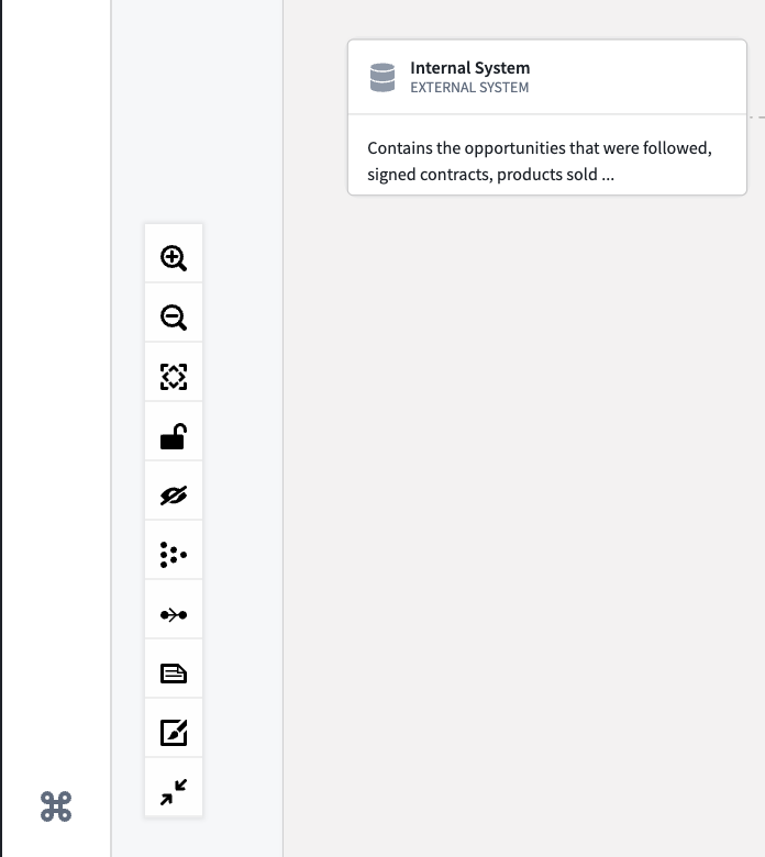 캔버스 확대, 잠금, 배치와 간선 표시 제어
