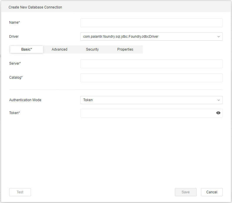 MicroStrategy의 Foundry 연결