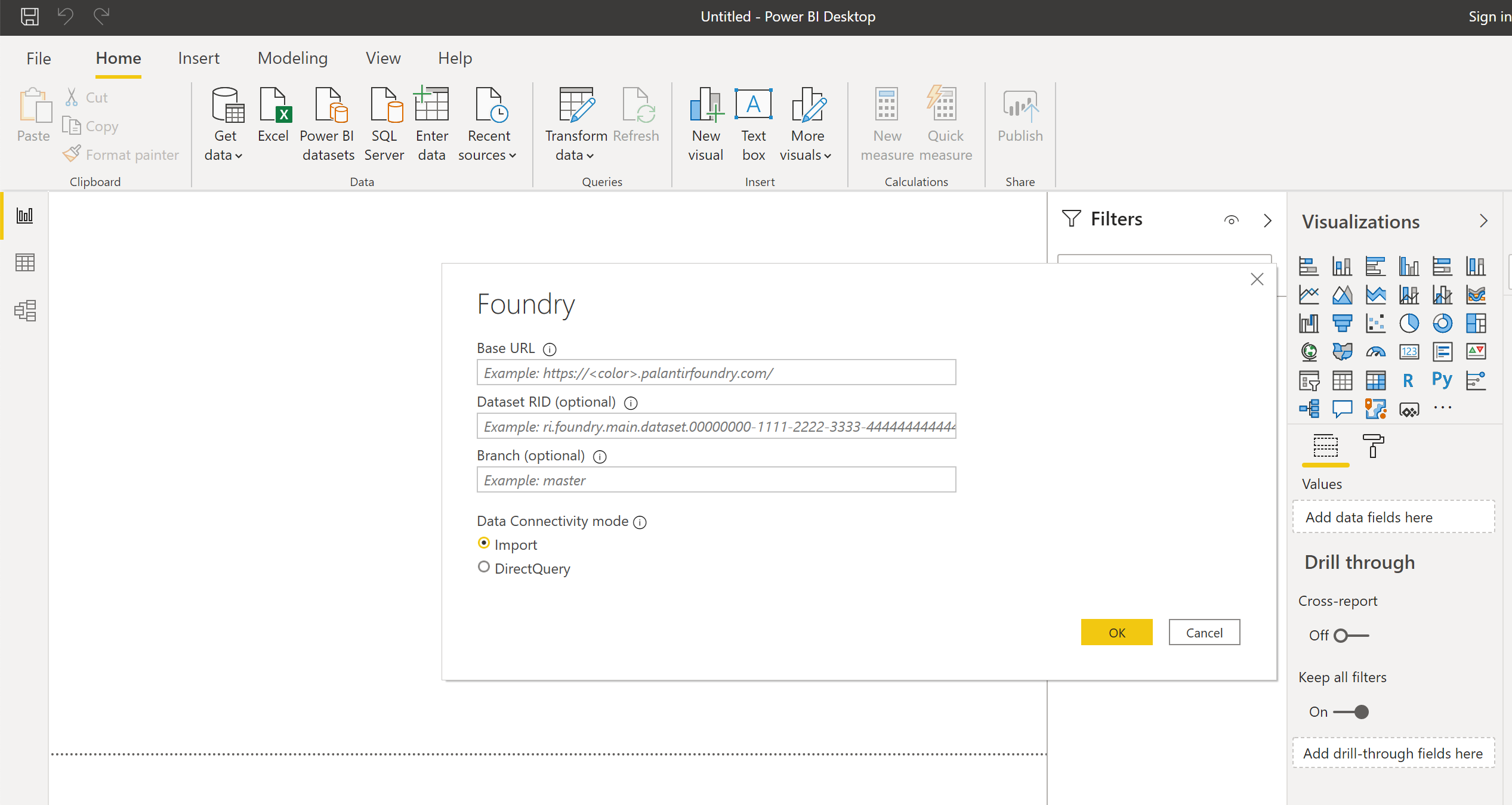 Power BI Foundry 연결 설정