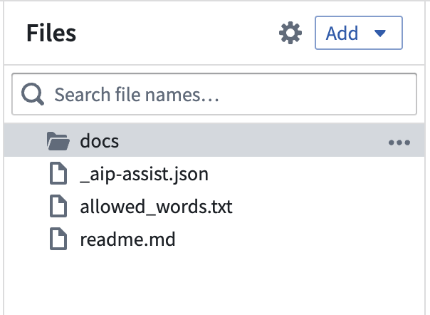 문서 저장소의 docs 폴더