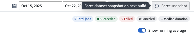 Force snapshot 선택