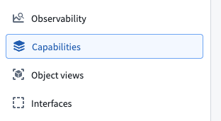 오프라인 동기화 기능을 설정할 객체 유형의 Capabilities