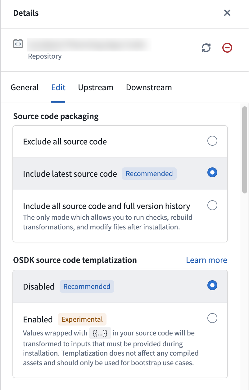 소스 저장소에 설치 매개변수 템플릿을 적용하는 DevOps 설정