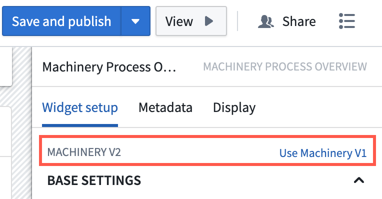 기존 위젯을 Machinery v2로 전환하는 선택지