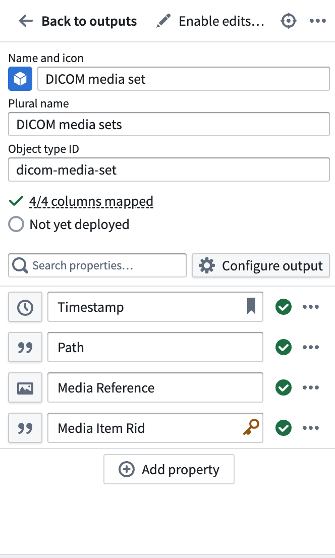파일 RID를 기본 키로 사용하는 DICOM 객체 구성