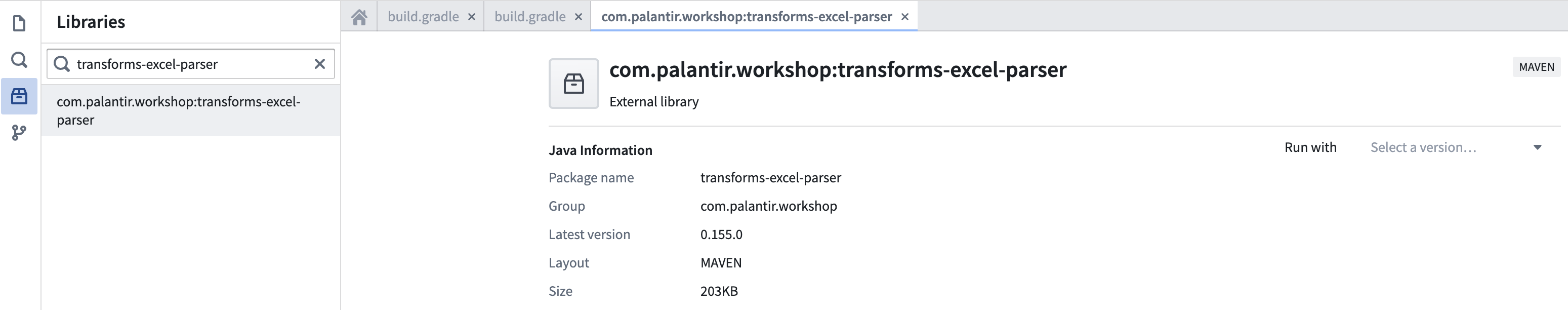 Excel Parser 라이브러리 검색
