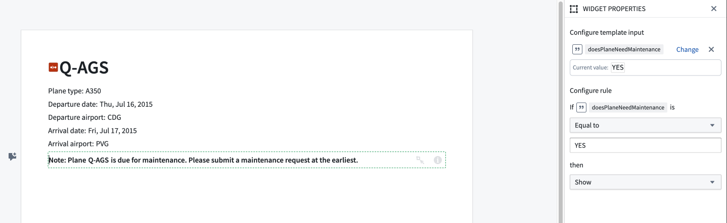 템플릿의 조건부 절