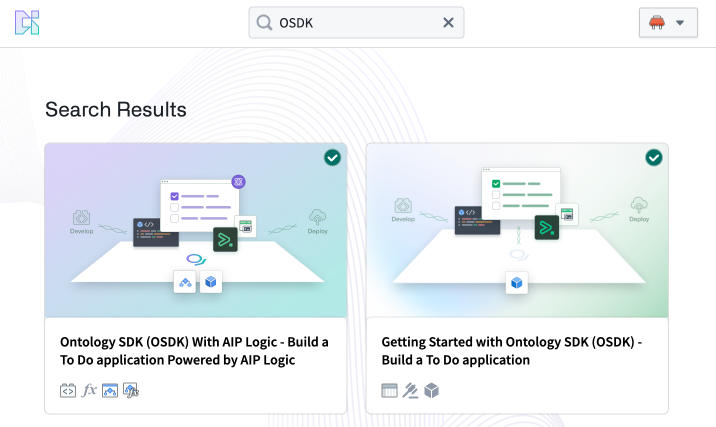 Build with AIP에 표시되는 작업 목록 애플리케이션 예제