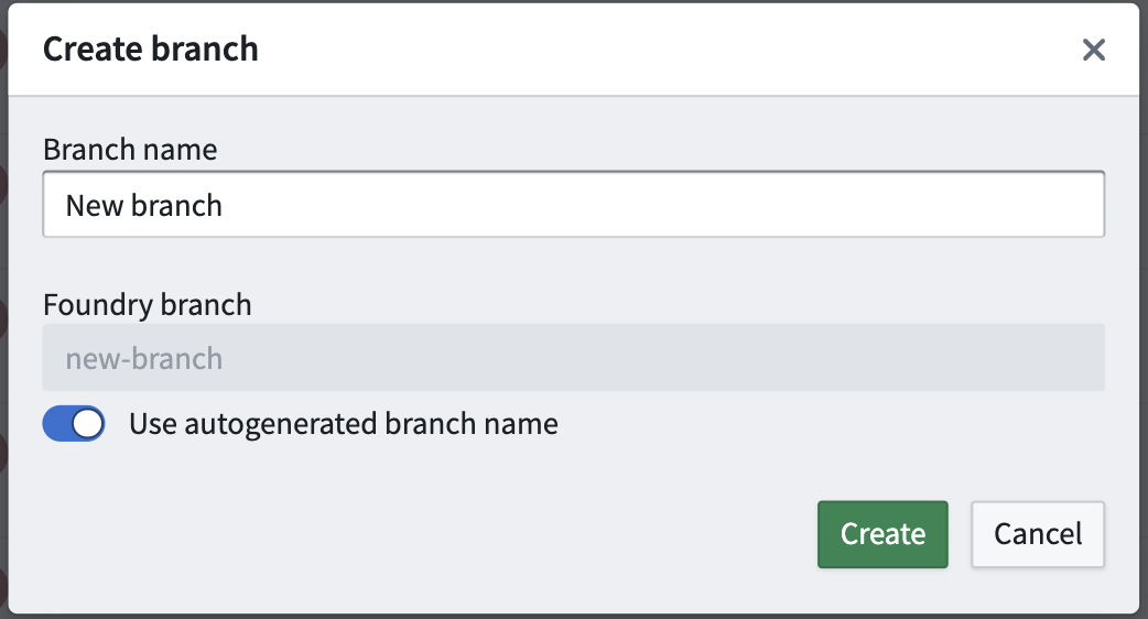 브랜치 이름과 Global Branch 구성