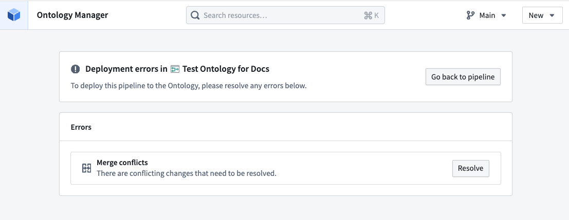 Ontology Manager에서 충돌 확인