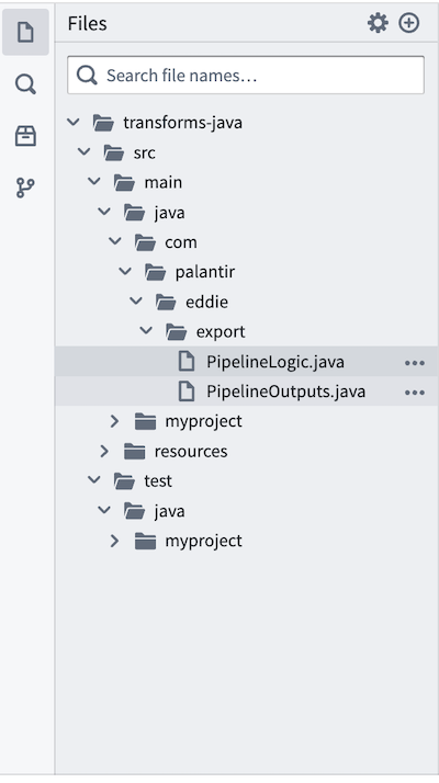 생성한 Java 파일
