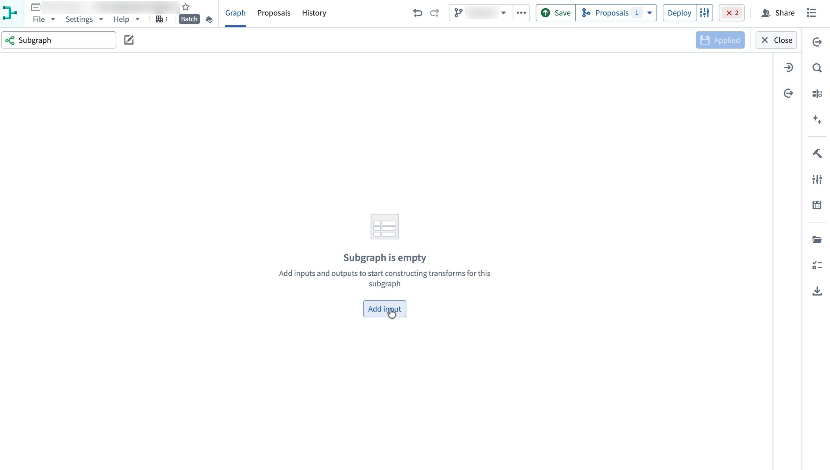 Subgraph 입력 추가