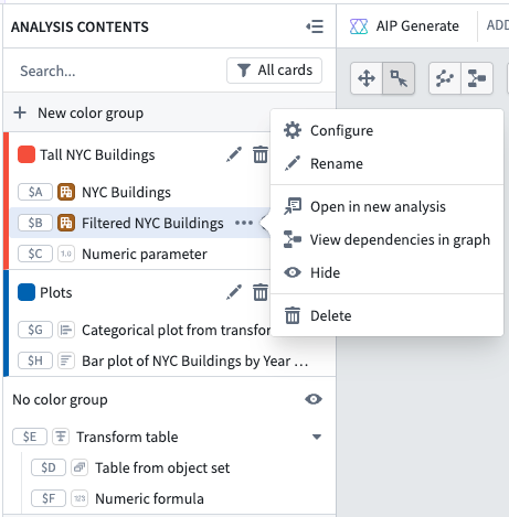 그래프의 Analysis Contents