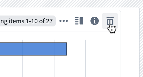 대시보드 배치에서 카드 제거