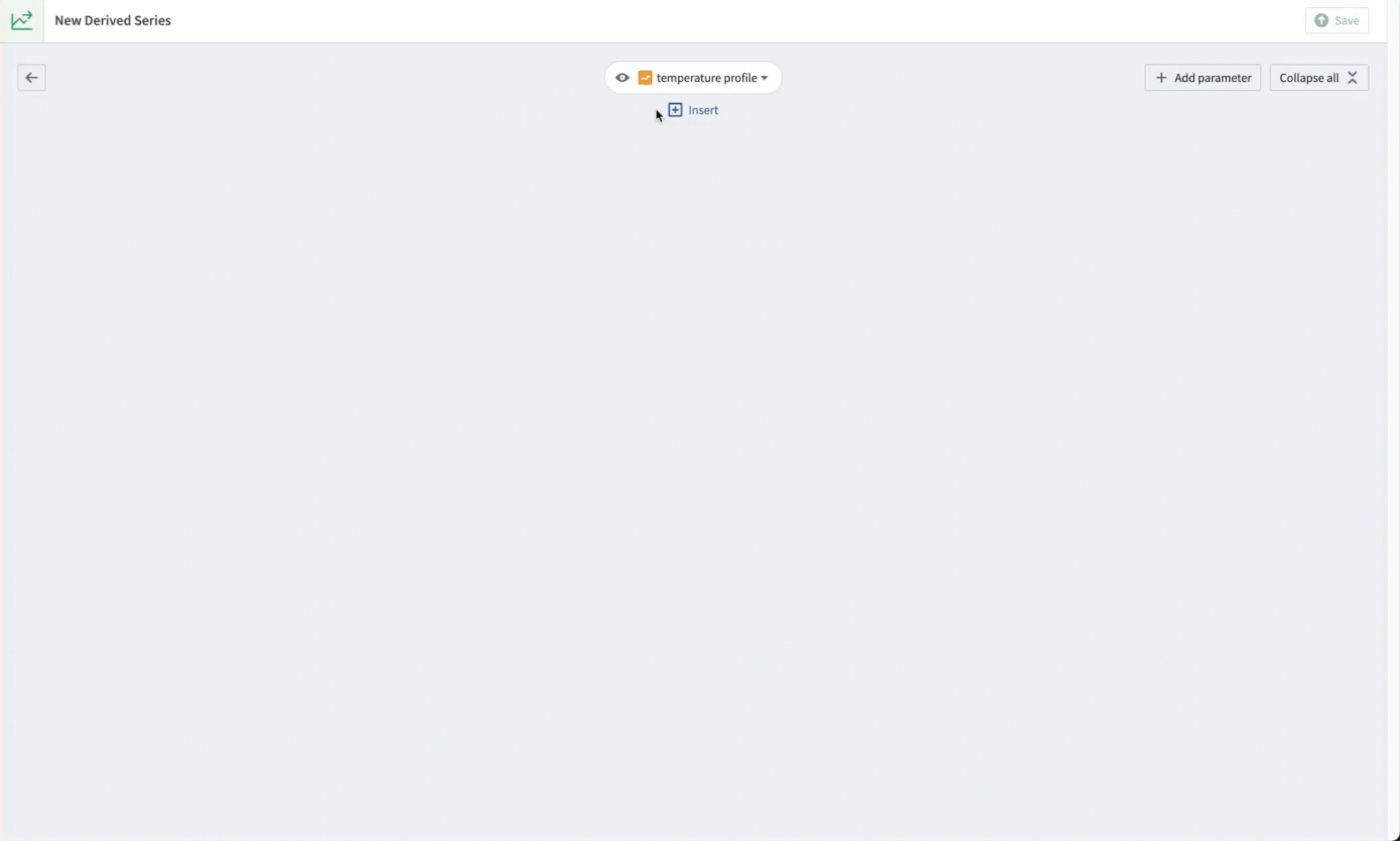 파생 시계열의 참조 프로파일 논리