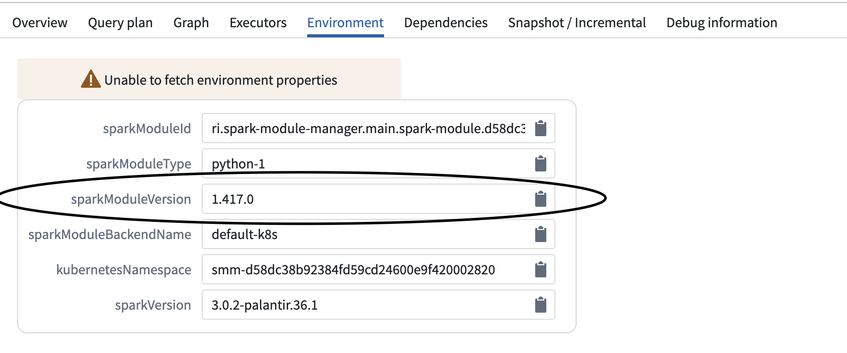Spark 모듈 버전 비교