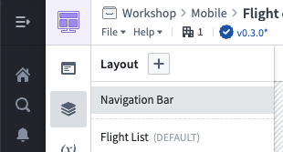 Layout에서 모바일 Navigation Bar를 여는 위치