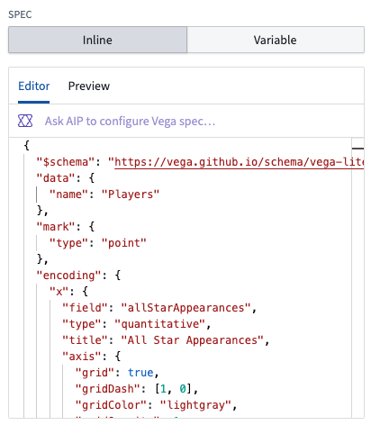 직접 JSON 또는 String 변수로 제공하는 Specification